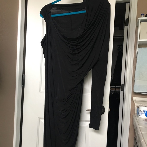 Alexander Wang asymmetric one sleeve dress sz 6 - Picture 2 of 6